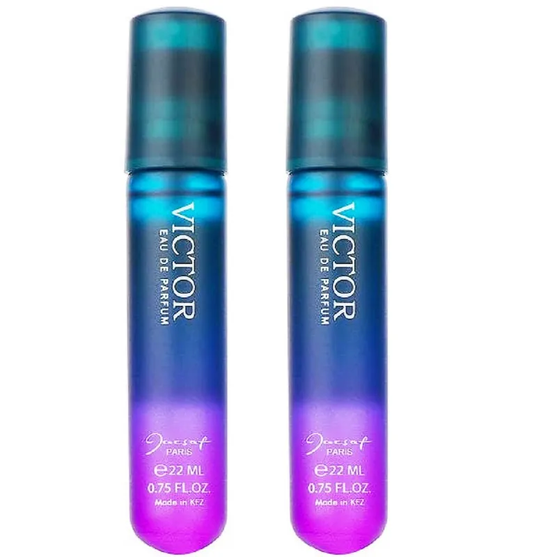 عطر جیبی مردانه ژک ساف مدل ویکتور حجم 22 میلی لیتر بسته 2 عددی - تصویر 2