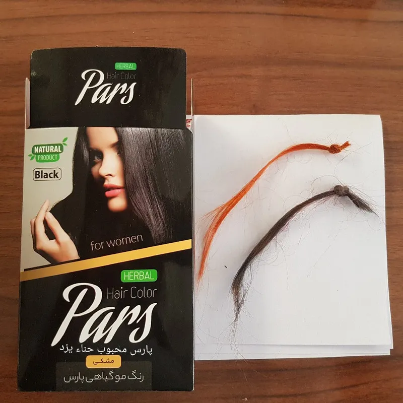 پودر رنگ مو پارس محبوب حناء یزد شماره 3 وزن ۱۰۰ گرم رنگ مشکی طبیعی - تصویر 3
