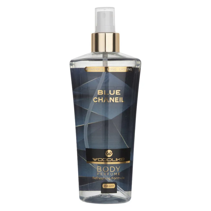 بادی اسپلش مردانه وودلایک مدل Blue Chaneil حجم 250 میلی لیتر