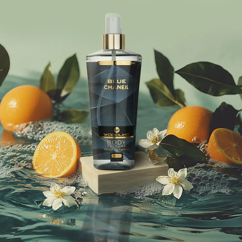 بادی اسپلش مردانه وودلایک مدل Blue Chaneil حجم 250 میلی لیتر - تصویر 3