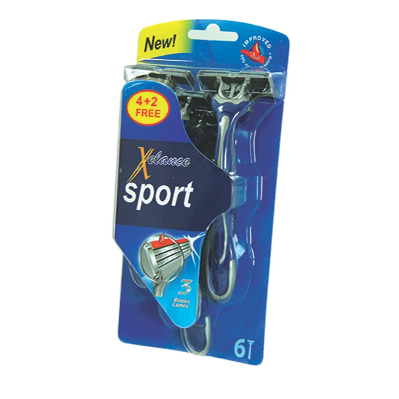 خودتراش زلانس مدل Blue3 Sport بسته 6 عددی - تصویر 2