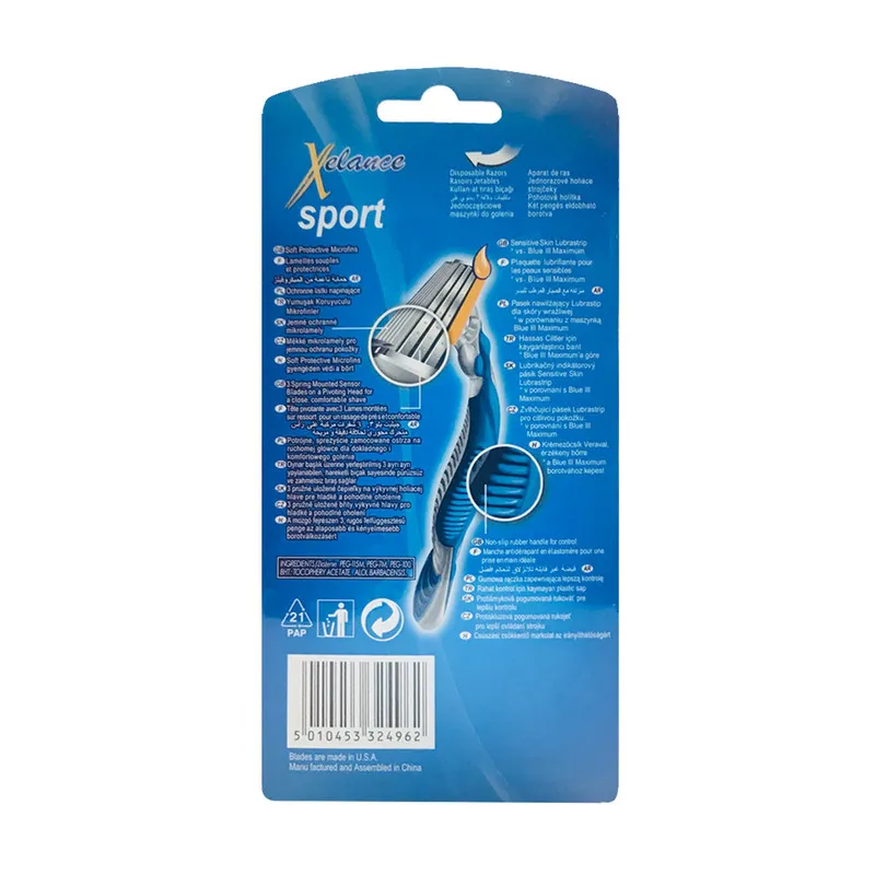 خودتراش زلانس مدل Blue3 Sport بسته 6 عددی - تصویر 4