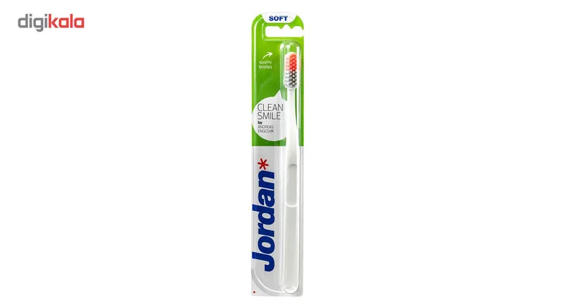 مسواک جردن مدل Clean Smile با برس نرم - تصویر 2