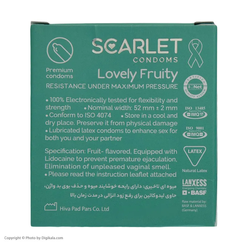 کاندوم اسکارلت مدل LOVELY FRUITY بسته 3 عددی - تصویر 3