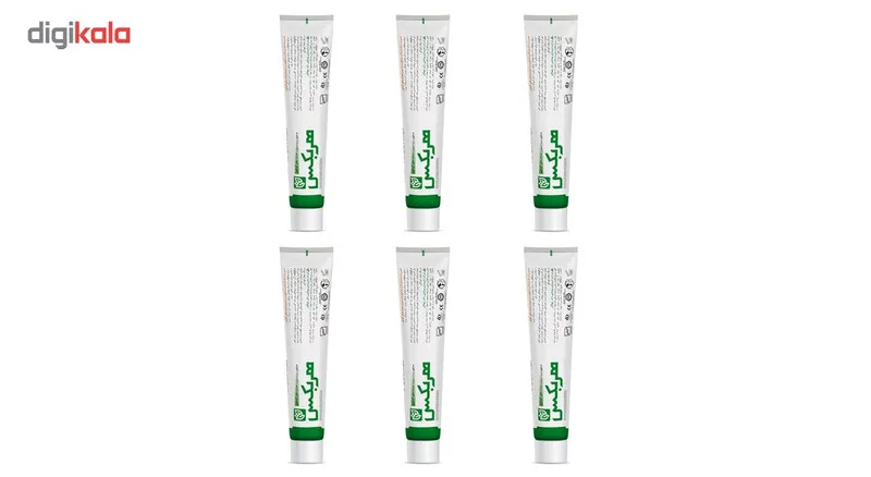 خمیر دندان گیاهی هربکس حاوی بره موم 120 گرم بسته 6 عددی - تصویر 4