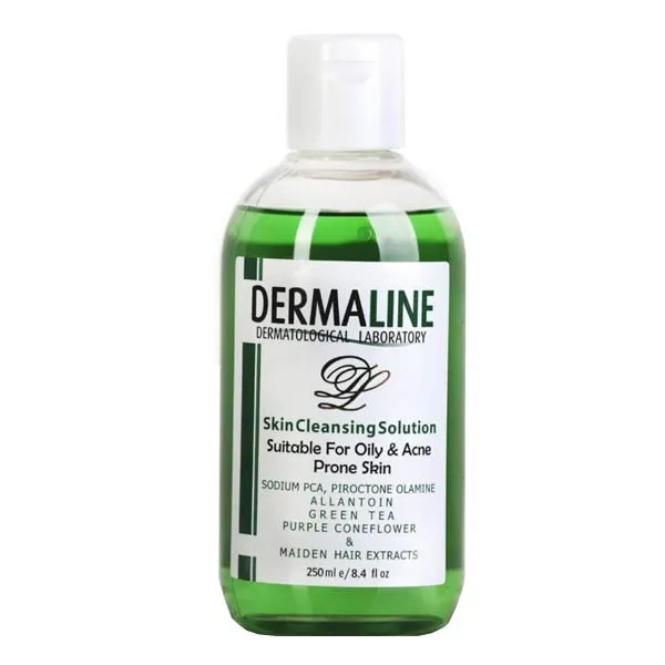 محلول پاک کننده صورت درمالاین مدل OILY SKIN حجم 250 میلی لیتر - تصویر 2