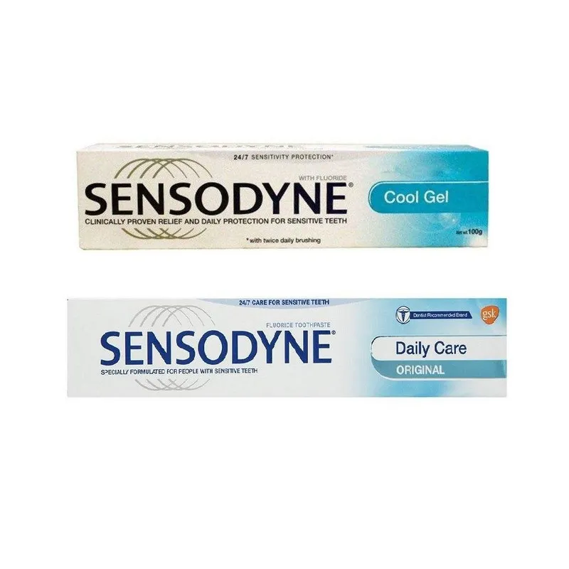 خمیر دندان سنسوداین سری Daily Care مدل Original Sensitive Teeth حجم 75 میلی لیتر به همراه خمیر دندان مدل Cool Gel وزن 100 گرم - تصویر 2