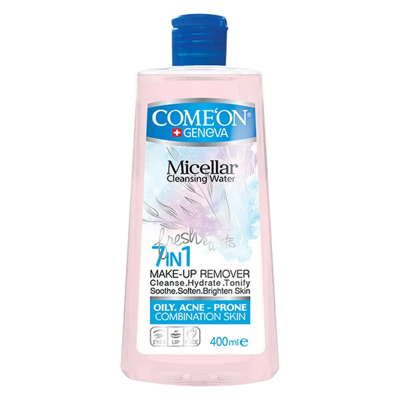 آب پاک کننده آرایش صورت کامان مدل OILY SKIN حجم 400 میلی لیتر