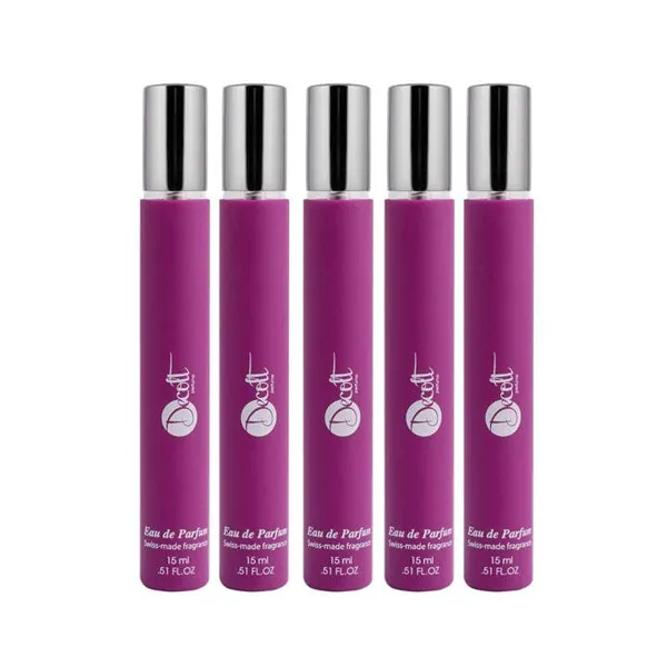 عطر جیبی زنانه دکلت مدل Leopar Kenzo حجم 15 میلی لیتر مجموعه 6 عددی