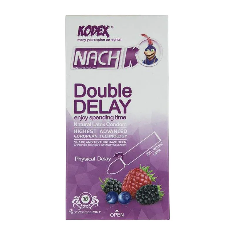 کاندوم ناچ کدکس مدل Double Delay بسته 10 عددی به همراه کاندوم ردلایت مدل فویل مجموعه 4 عددی - تصویر 2