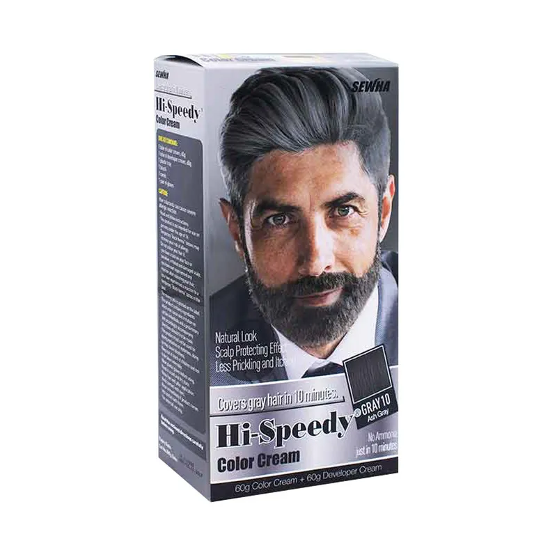 کیت رنگ مو مردانه های اسپیدی شماره 10 حجم 120 میلی لیتر رنگ طوسی - تصویر 3