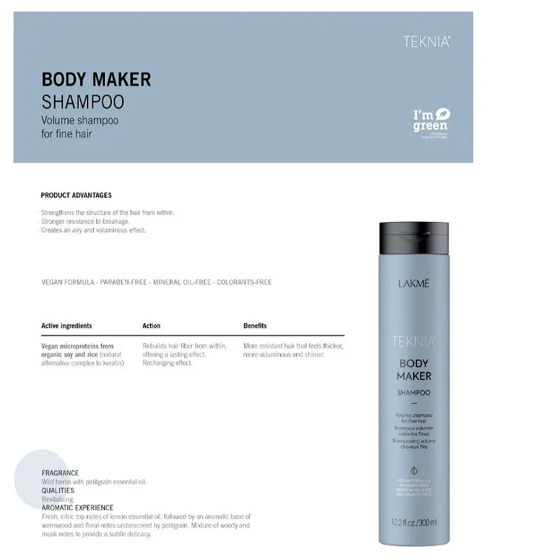 شامپو مو لاکمه مدل Body Maker حجم 300 میلی لیتر - تصویر 2