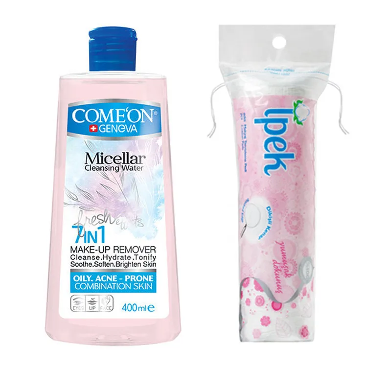 آب پاک کننده آرایش صورت کامان مدل OILY SKIN حجم 400 میلی لیتر به همراه پد پاک کننده آرایش صورت ایپک مدل 01 بسته 70 عددی - تصویر 2