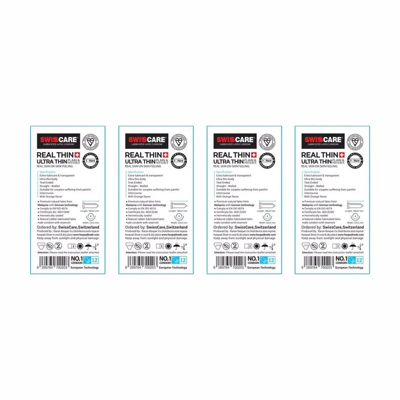 کاندوم سوئیس کر مدل Real Thin Ultra Thin مجموعه 4 عددی - تصویر 2