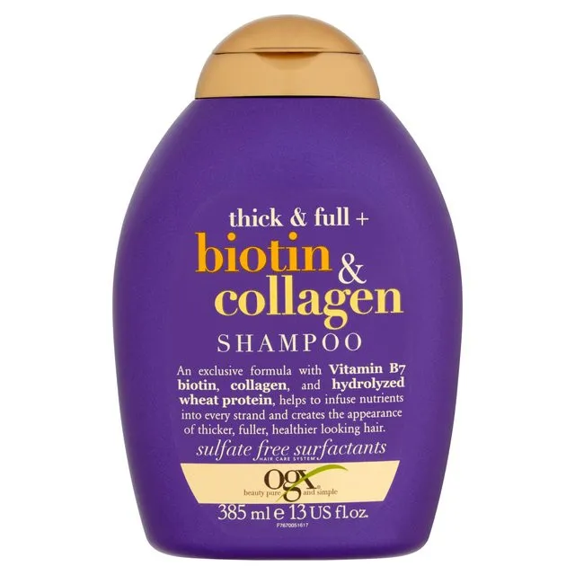 شامپو مو او جی ایکس مدل Biotin & Collagen حجم 385 میلی‌لیتر - تصویر 2