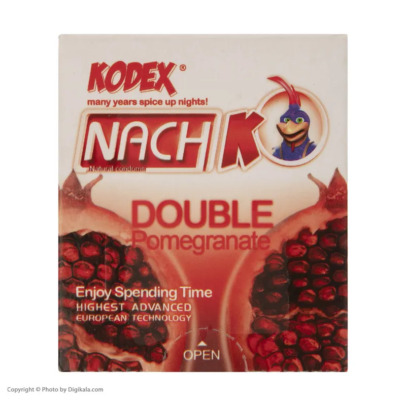 کاندوم کدکس مدل Double Pomegranate بسته 3 عددی - تصویر 3