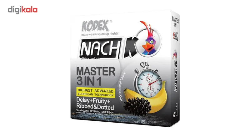 کاندوم تاخیری کدکس مدل Master 3 In 1 بسته 3 عددی - تصویر 2