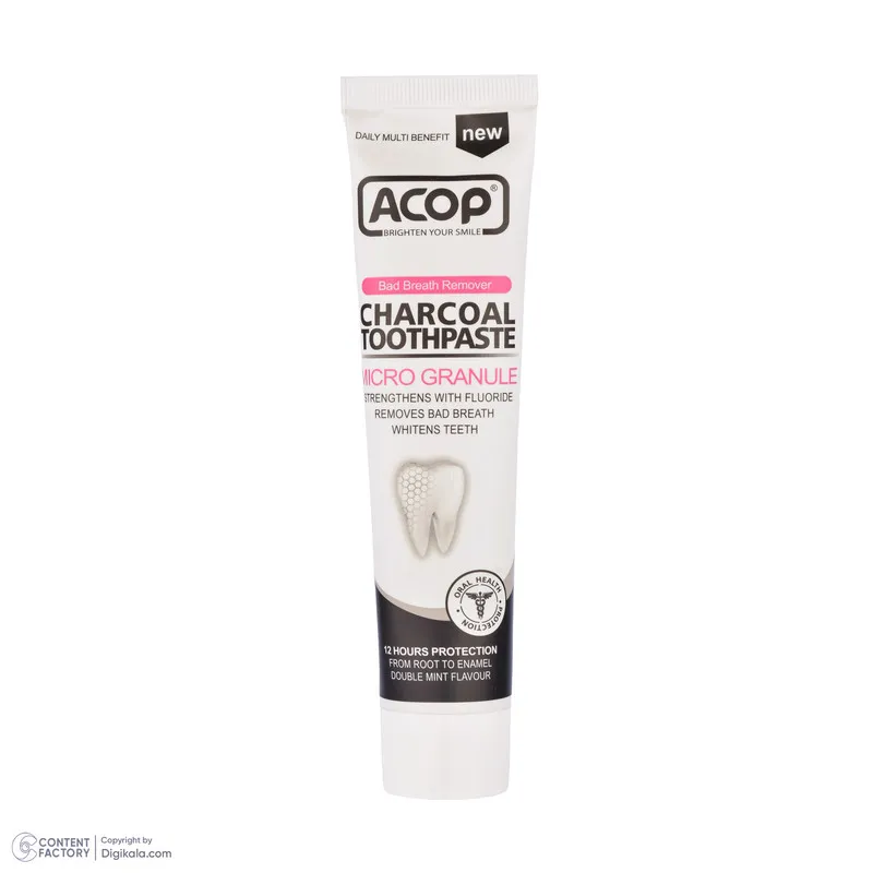 خمیر دندان آکوپ مدل Charcoal Toothpaste حجم 90 میلی لیتر - تصویر 2