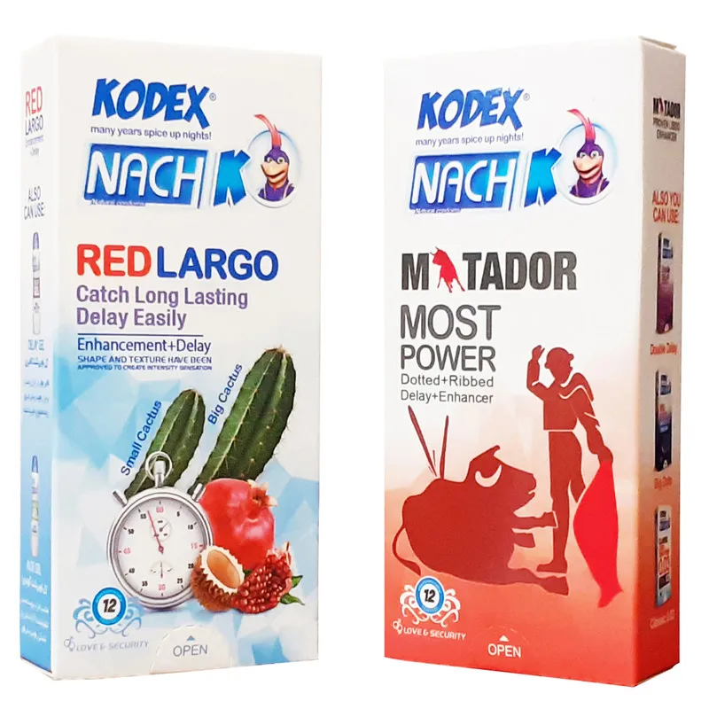 کاندوم ناچ کدکس
مدل Matador بسته 12 عددی به همراه کاندوم مدل Red largo - تصویر 2