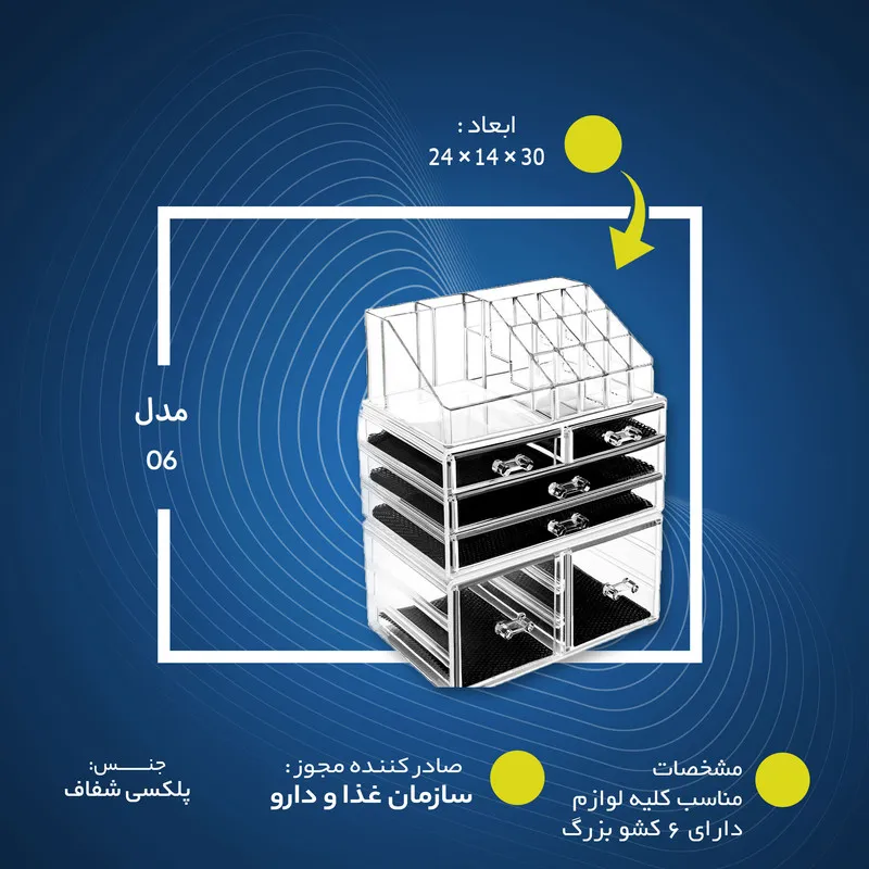 استند لوازم آرایشی مدل 06 - تصویر 4