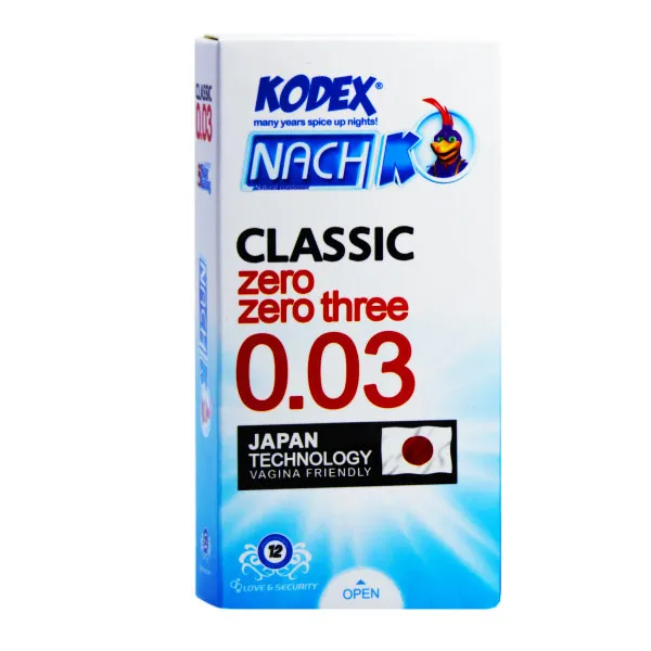 کاندوم ناچ کدکس مدل Classic 0.03 بسته 12 عددی - تصویر 2