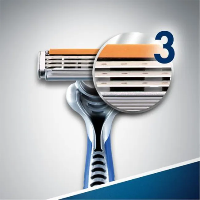 خود تراش ژیلت مدل Blue 3 بسته 4 عددی - تصویر 6