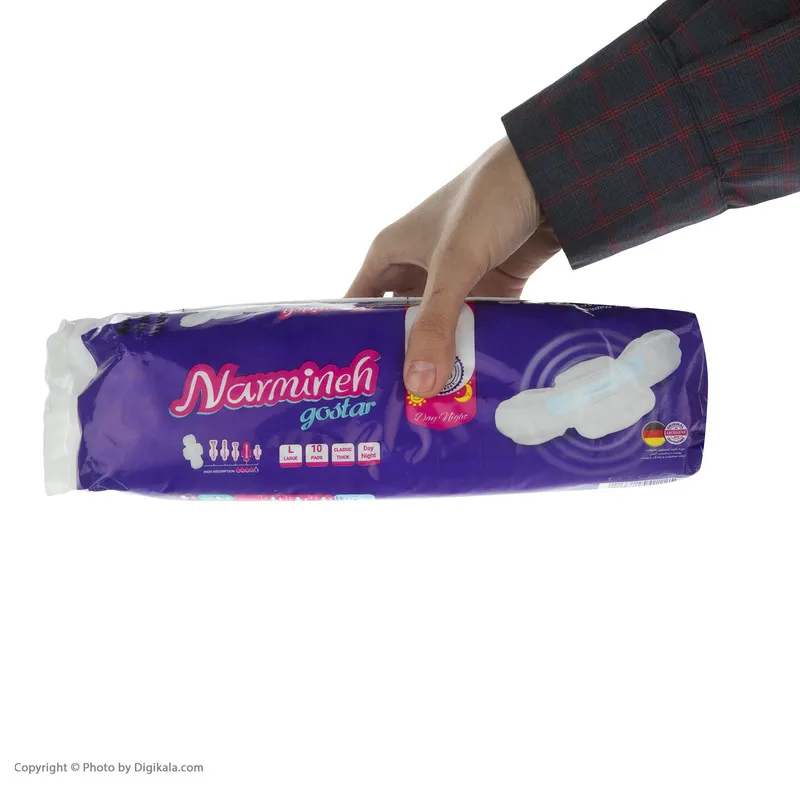 نوار بهداشتی شب و روز نرمینه مدل 001 بسته 10 عددی - تصویر 4