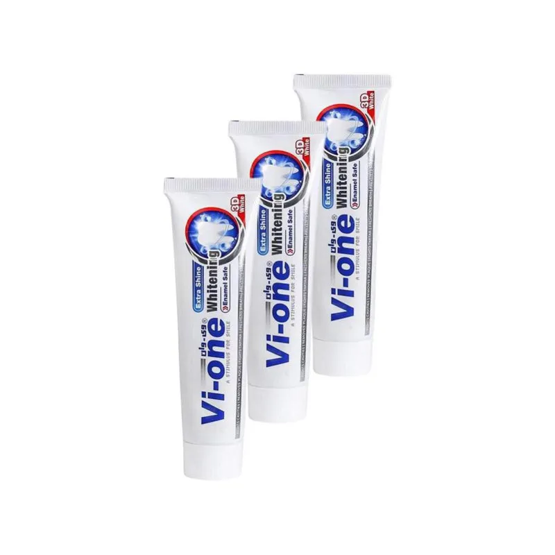  خمیر دندان وی وان مدل Whitening 3D حجم 130 میلی لیتر مجموعه 3 عددی