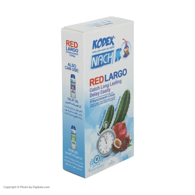 کاندوم کدکس مدل Red largo بسته 12 عددی - تصویر 2