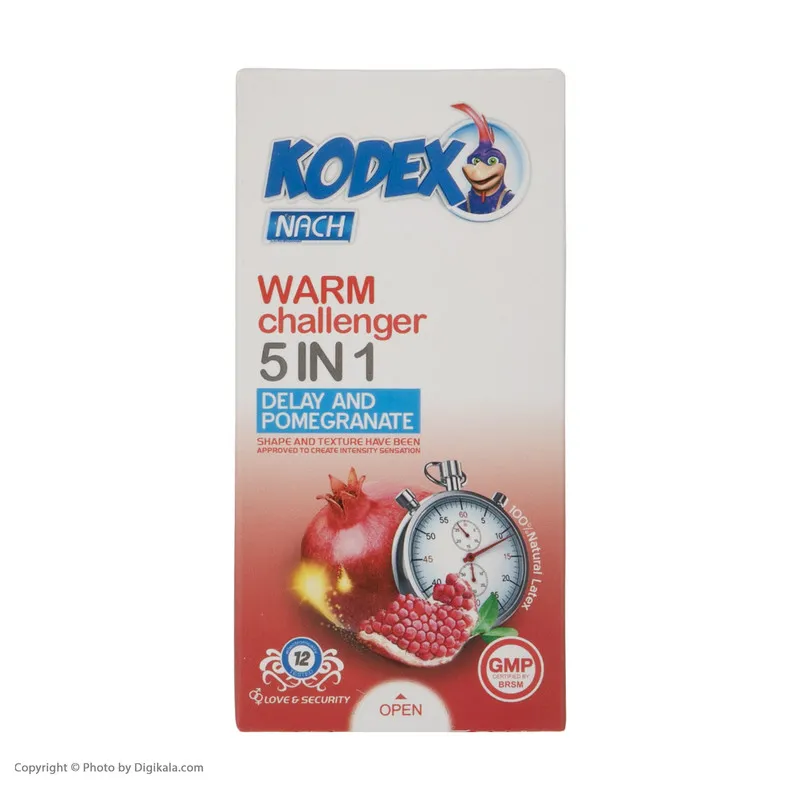 کاندوم کدکس مدل Warm Challenger 5in1 بسته 12 عددی - تصویر 3