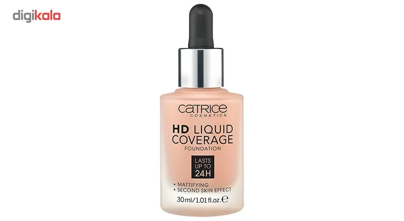 کرم پودر کاتریس سری HD مدل Liquid Coverage شماره 040 - تصویر 5