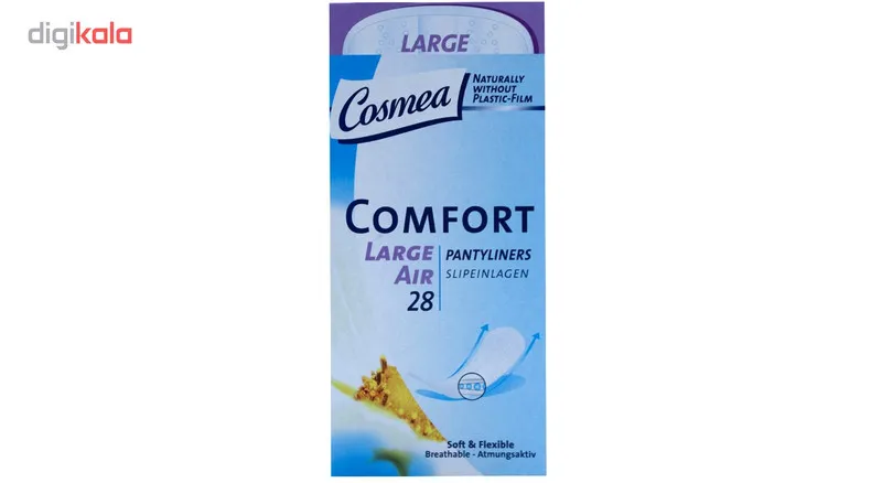 پد بهداشتی روزانه کاسمیا مدل Comfort بسته 28 عددی - تصویر 2
