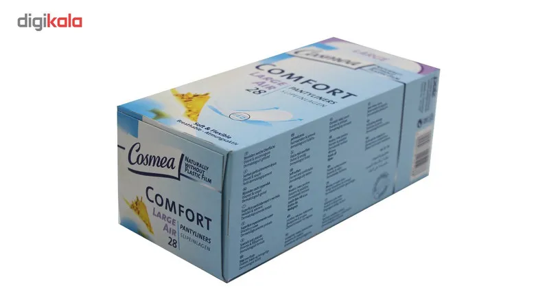 پد بهداشتی روزانه کاسمیا مدل Comfort بسته 28 عددی - تصویر 4