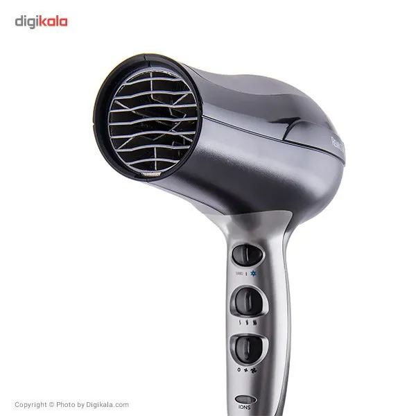 سشوار حرفهای 2400 وات رمینگتون مدل D5220، موتور DC، وزن 980 گرم، المنت سرامیک تورمالین، دارای سری متمرکزکننده با ویژگی صافکنندگی، با قابلیت باد سرد، فناوری تولید یون - تصویر 6
