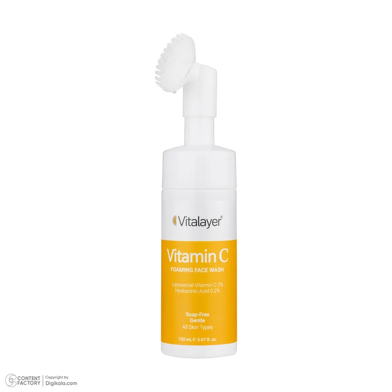 فوم شستوشوی صورت ویتالیر مدل VITAMIN C مناسب انواع پوست حجم 150 میلیلیتر - تصویر 3