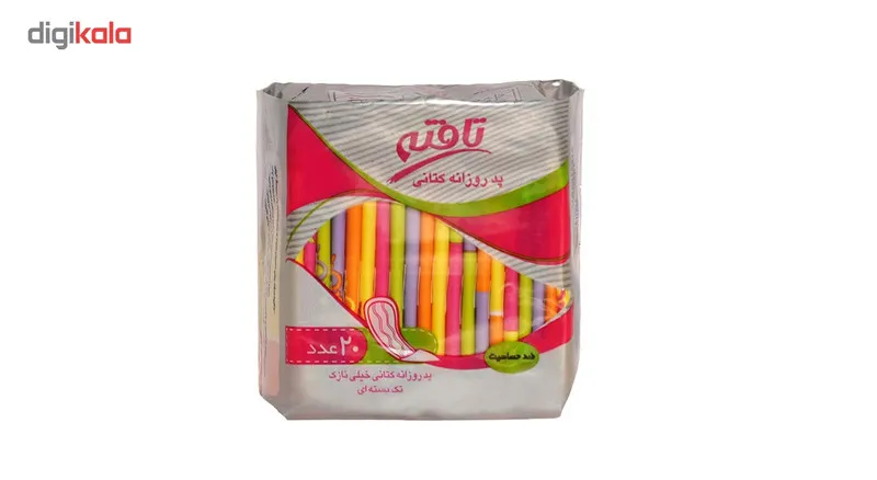 پد بهداشتی روزانه تافته مدل Ultra thin بسته 20 عددی - تصویر 2