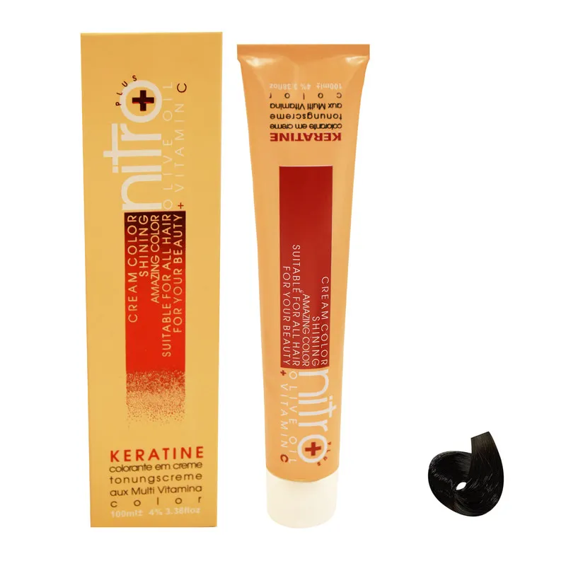  رنگ مو نیترو سری Keratine شماره 1.1 حجم 100 میلی لیتر رنگ مشکی پر کلاغی