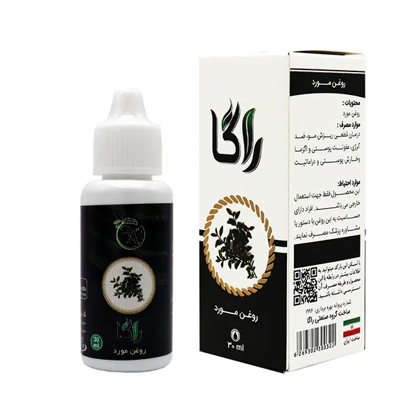 روغن تقویت کننده رشد مو و پوست راگا مدل مورد حجم 30 میلی لیتر