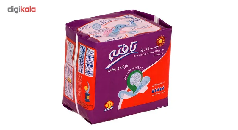نوار بهداشتی مشبک روز تافته مدل Thin بسته 10 عددی - تصویر 4