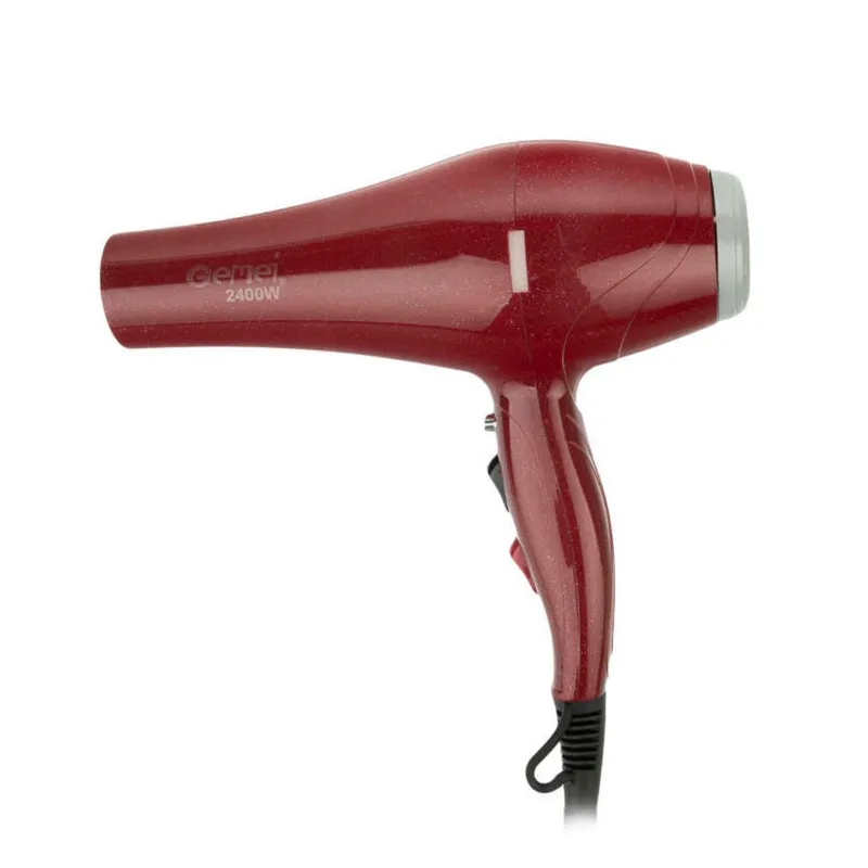 سشوار حرفه‌ای 2400 وات جیمی مدل GM-1753، موتور AC، وزن 1035 گرم، المنت تیتانیوم - تصویر 2