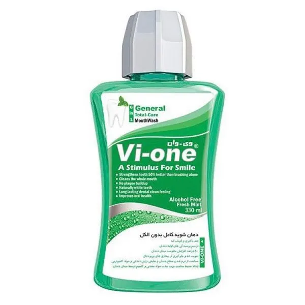  دهان شویه وی وان مدل General Fresh Mint حجم 330 میلی لیتر مجموعه 2 عددی - تصویر 2