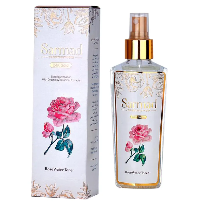 تونر پاک کننده صورت سرمد مدل ROSE WATER حجم 140 میلی لیتر - تصویر 4