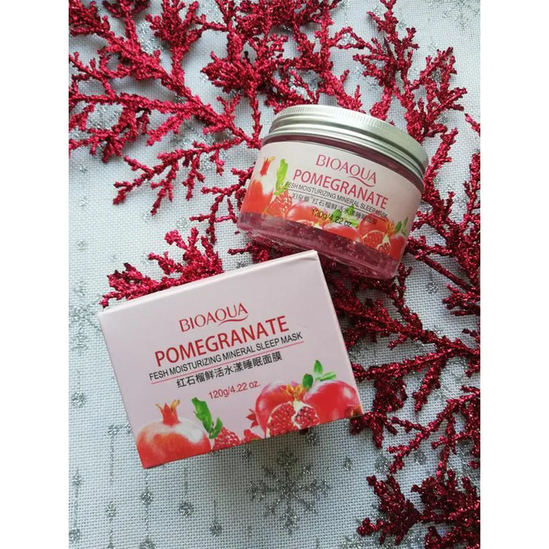 ماسک صورت شب بایو آکوا مدل pomegranate حجم 120 میلی لیتر - تصویر 4