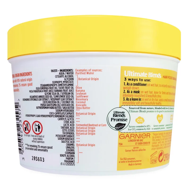 ماسک تغذیه کننده مو گارنیه سری Hair Food مدل 3in1 حجم 390 میلی لیتر - تصویر 3