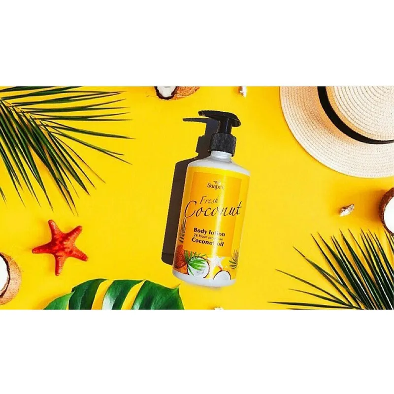 لوسیون بدن سوپکس مدل Coconut oil حجم 350 میلی لیتر مجموعه 2 عددی - تصویر 4