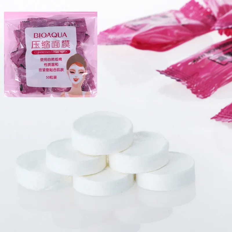 قرص ماسک ورقه ای صورت بایو آکوا مدل F01 بسته 50 عددی - تصویر 2