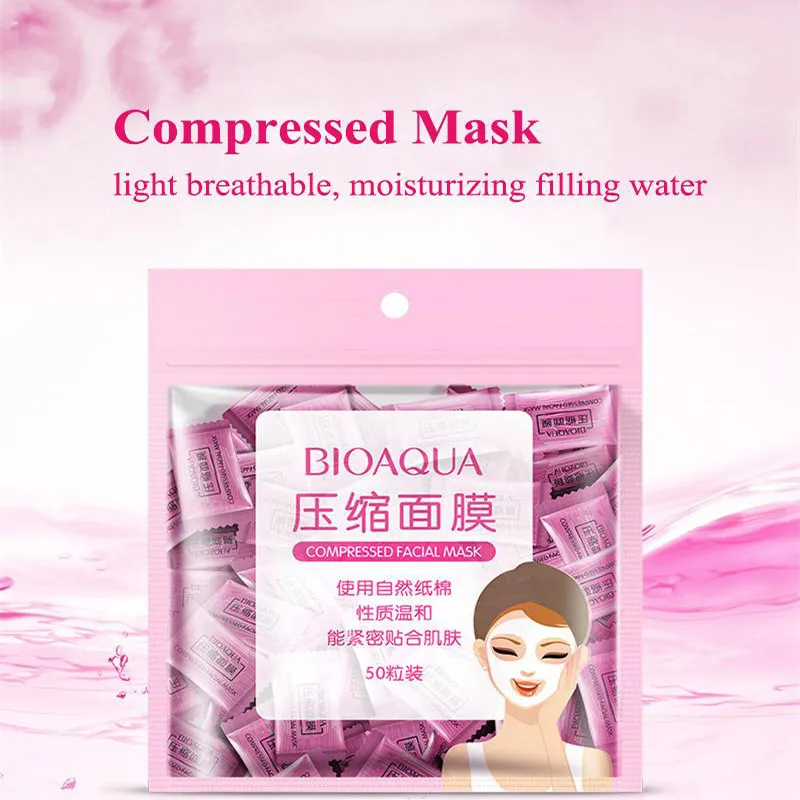 قرص ماسک ورقه ای صورت بایو آکوا مدل F01 بسته 50 عددی - تصویر 3