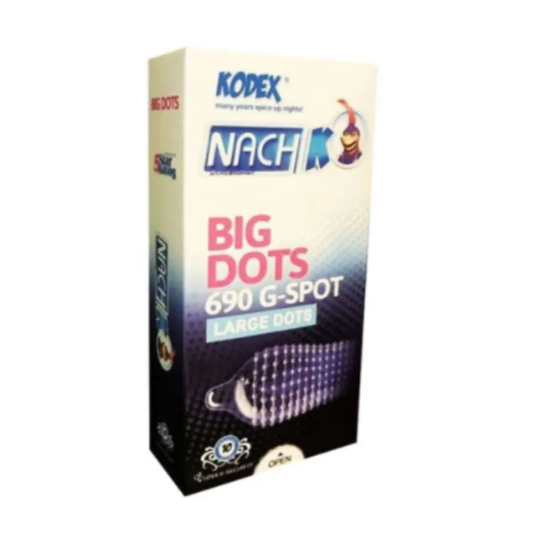 کاندوم ناچ کدکس مدل Big Dots بسته 10 عددی - تصویر 2