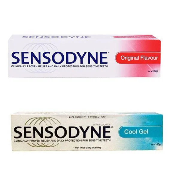 خمیر دندان سنسوداین مدل original & cool gel  وزن 100 گرم مجموعه 2 عددی - تصویر 2