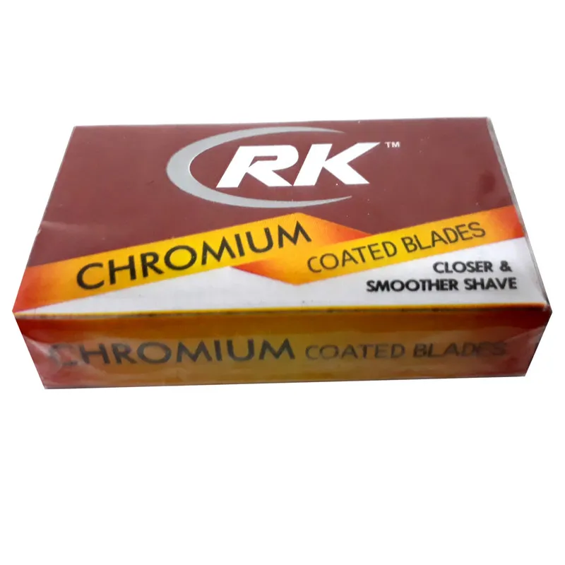 تیغ یدک سنتی آر کی مدل chromium کد01 بسته 10 عددی - تصویر 3